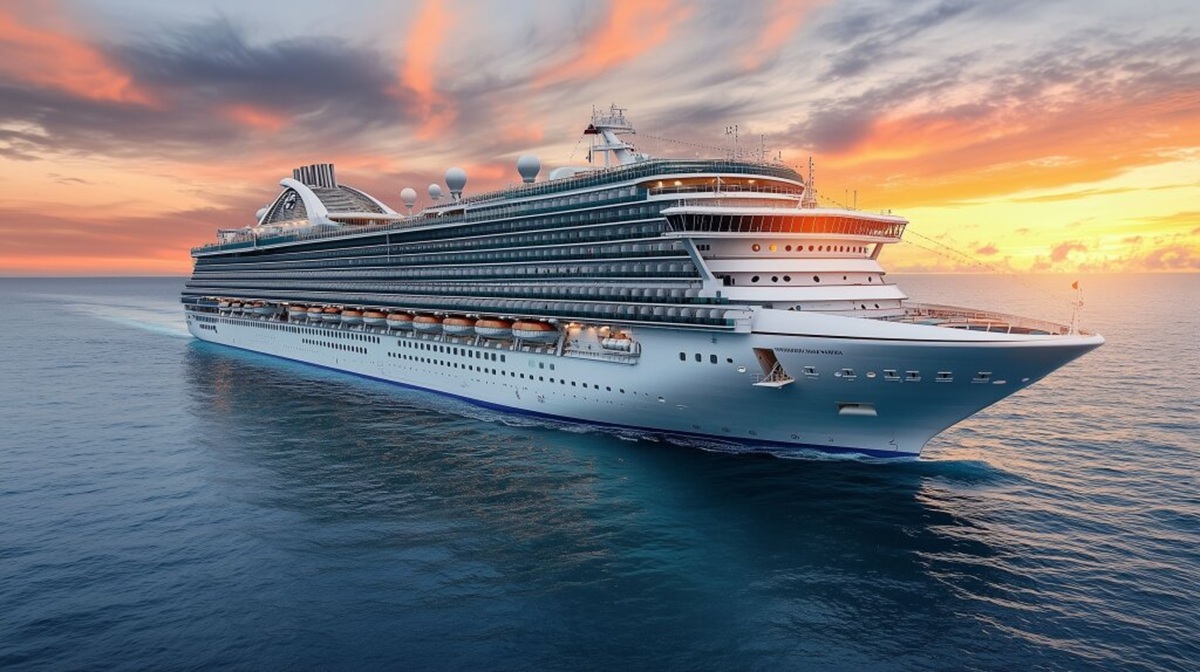 AIDA Kreuzfahrtschiff auf See